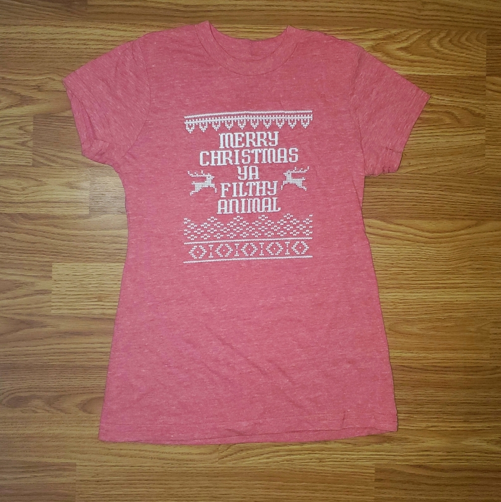 Girl's Fitted Christmas Tee